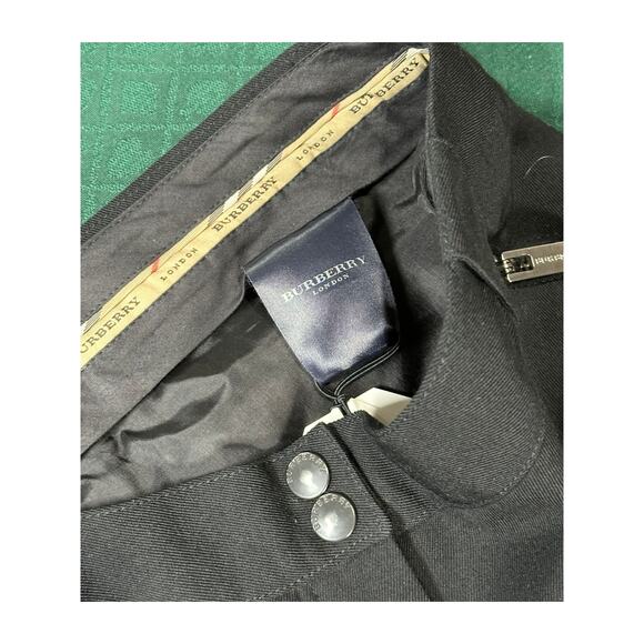Burberry Wool Lined Black Trousers Women’s Size 6 Excellent - Picture 4 of 7
